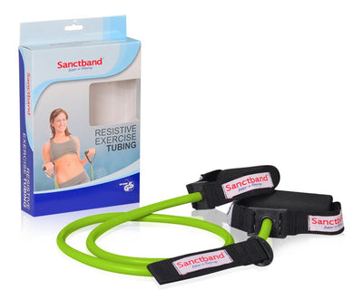 Sanctband Resistive Tubing with Handles (Green Level 2 ) - Sanctband USA