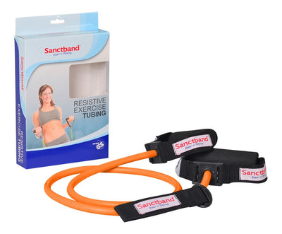 Sanctband Resistive Tubing with Handles (Orange Level 1 ) - Sanctband USA